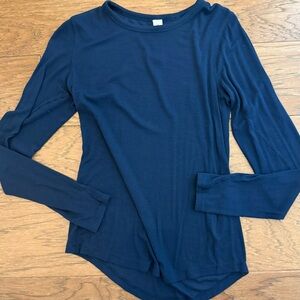 Lululemon Athletica Navy Long Sleeve Tee
